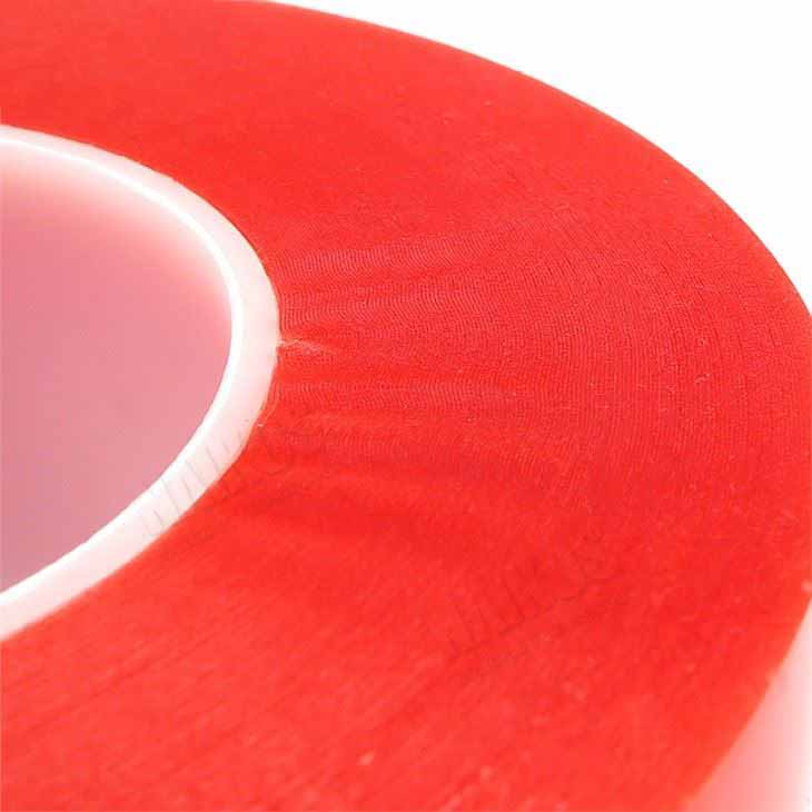 Double-Sided Polyester Adhesive Tape With Red Film