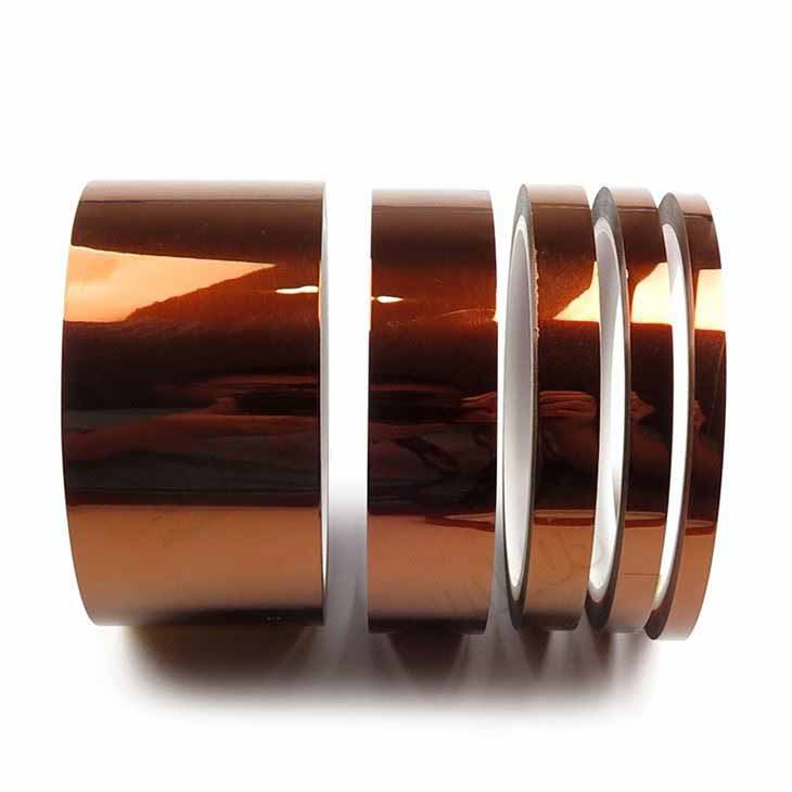 Heat Resistance Kapton Polyimide Film Tape 260℃(500℉) For SMT, PCB, Transformer, Class H Insulation Electronics Masking