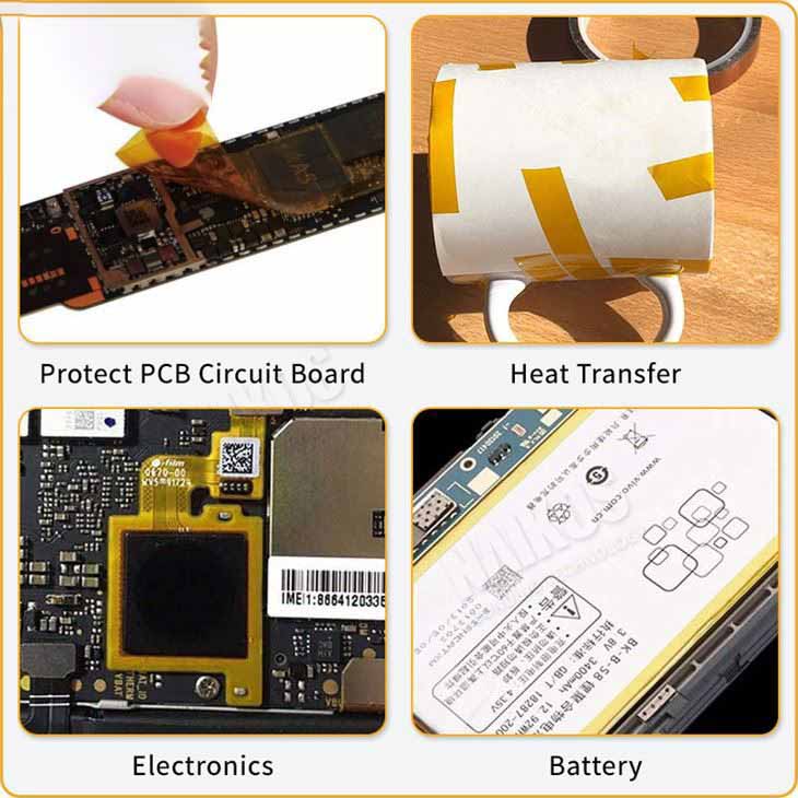 Double-Sided Heat Resistant Polyimide Silicone Tape