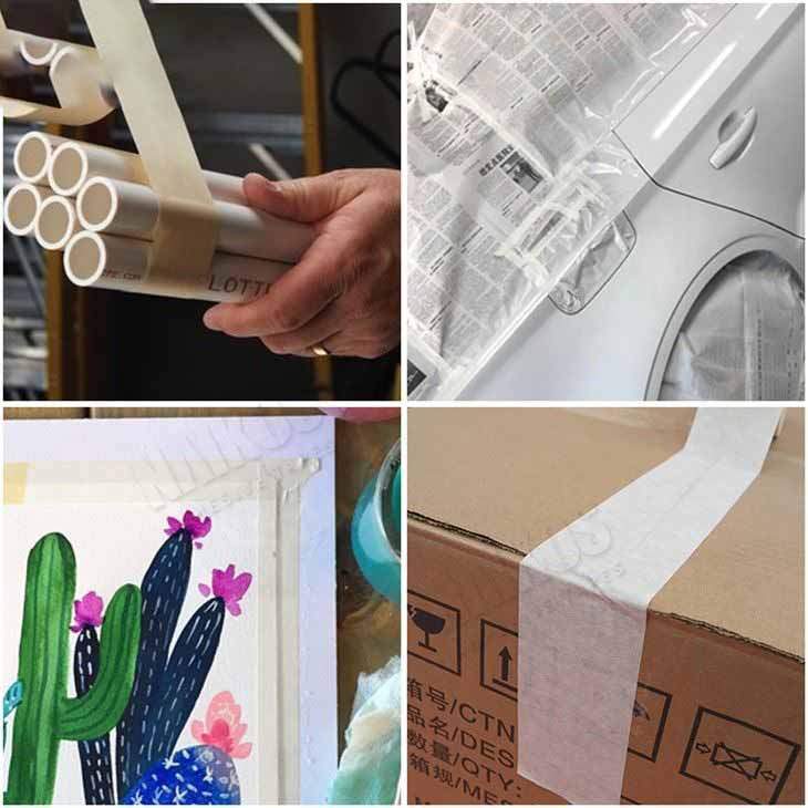 Wholesale Multi-surface White Masking Tape For Packaging Painting Automotive