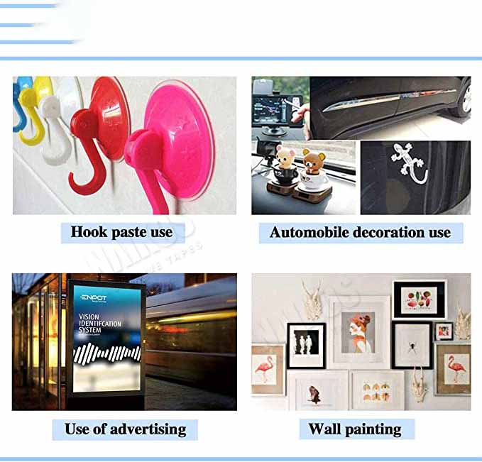 Application for double sided tape